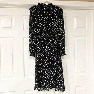 Mimi + Daphne | Ruffle Flowy Polka Dot Print Dress